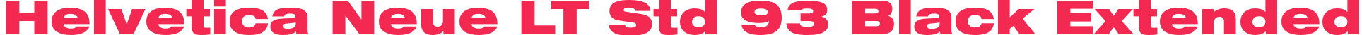 Helvetica Neue LT Std 93 Black Extended